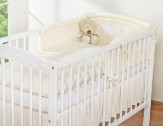 Pościel 2-cz 120x90 - Serduszka kremowe