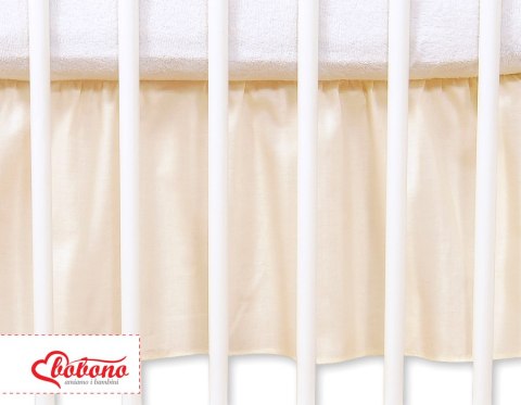 Falbanka maskująca 120x60cm- Wiszące serduszka kremowa