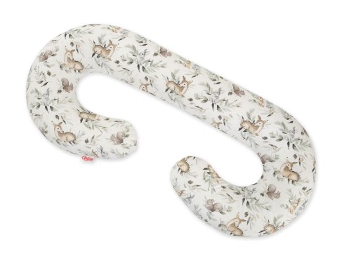 Poduszka ciążowa typu C dla kobiet w ciąży do spania karmienia + zdejmowana poszewka- Woodland olive