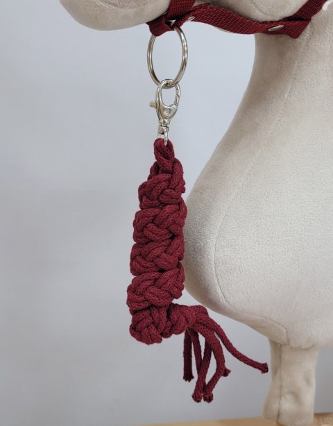 Uwiąz dla Hobby Horse ze sznurka - bordowy