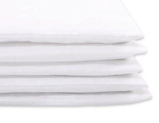 Bawełniana pościel dla dzieci 2 części poszewki na poduszkę 40x60 cm i na kołderkę 135x100 cm -biała