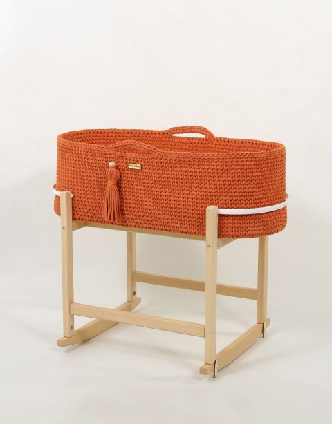 Kosz Mojżesza BOHO Handmade z kołyską - terracotta