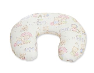 Poduszka rogal do karmienia fasolka + zdejmowana poszewka - misiowa rodzinka