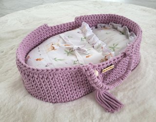 Becik dla lalek otulacz wiązany - leśna delikatność