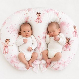 Zapasowa poszewka na poduszkę do karmienia bliźniąt 100% bawełna - Blossom Fairies