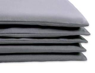 Bawełniana pościel dla dzieci 2-częściowa poszewki na poduszkę 60x40 i na kołderkę 120x90 - antracyt