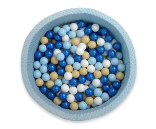 Plastikowe piłeczki do suchego basenu 50szt. - niebieski perłowy