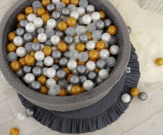 Plastikowe piłeczki do suchego basenu 50szt. - szare