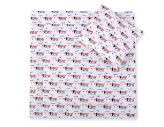 Pościel do wózka z wypełnieniem kołderka i poduszka - Pieski białe