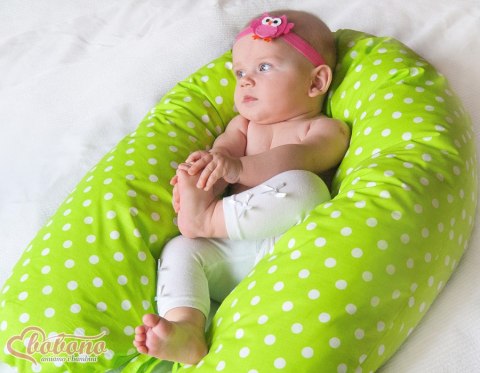 Poduszka ciążowa Longer dla kobiet w ciąży do spania + zdejmowana poszewka - Sówki niebieskie