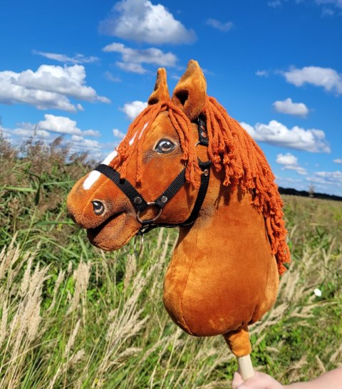 Hobby Horse Duży koń na kiju Premium - kasztan A3