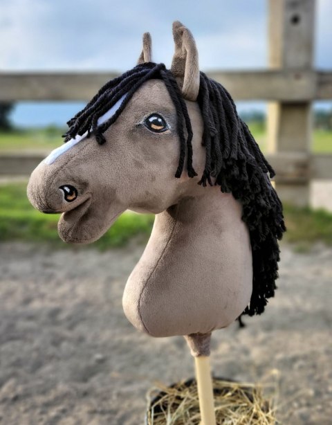 Hobby Horse Duży koń na kiju Premium - myszaty A3