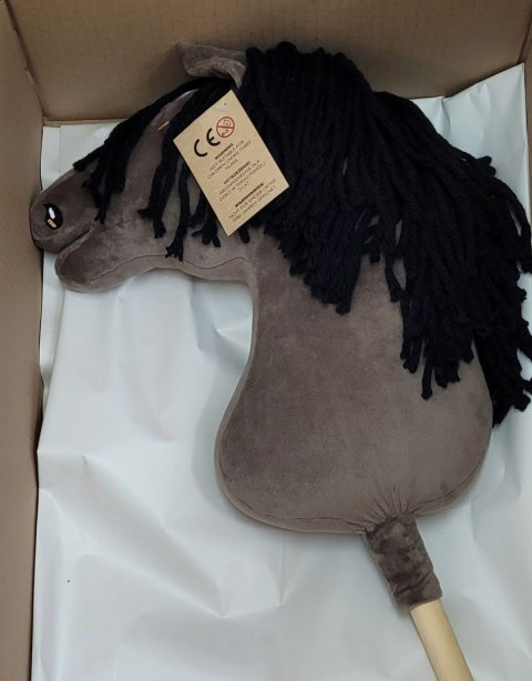 Hobby Horse Duży koń na kiju Premium - myszaty A3