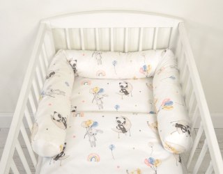 Ochraniacz wałek do łóżeczka niemowlęcego - baloniki