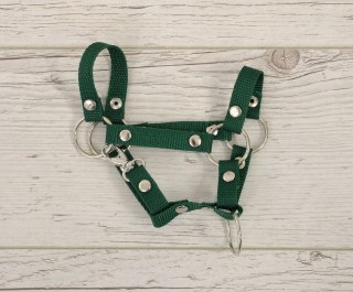 Kantar dla konia Hobby Horse uniwersalny A4 i A5 zapinany - butelkowa zieleń