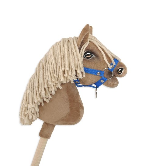 Kantar dla konia Hobby Horse uniwersalny A4 i A5 zapinany - niebieski