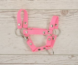 Kantar dla konia Hobby Horse uniwersalny A4 i A5 zapinany - różowy