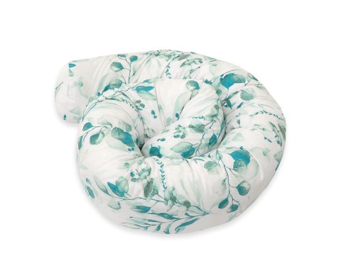 Ochraniacz wałek do łóżeczka niemowlęcego - eucaliptus mint