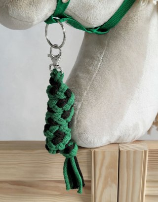 Uwiąz dla Hobby Horse ze sznurka - czarno-zielony