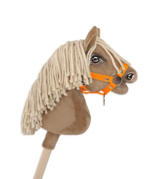 Kantar dla konia Hobby Horse uniwersalny A4 i A5 zapinany - neon orange