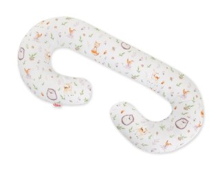 Poduszka ciążowa typu C dla kobiet w ciąży do spania karmienia+zdejmowana poszewka Leśna delikatność