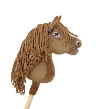Hobby Horse Średni koń na kiju Premium brązowy jasny kasztan A4