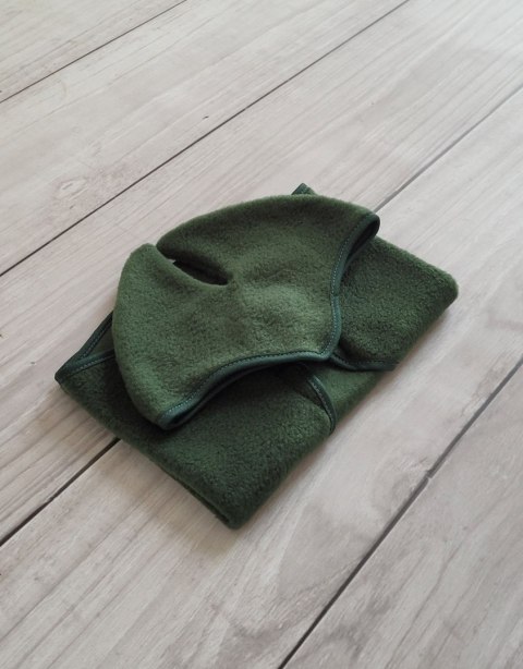 Zestaw dla Hobby Horse uniwersalny A4 i A5: polarowa derka + nauszniki - butelkowa zieleń