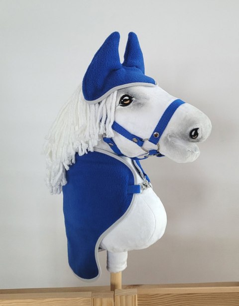 Zestaw dla Hobby Horse uniwersalny A4 i A5: polarowa derka + nauszniki - chabrowy
