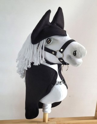 Zestaw dla Hobby Horse uniwersalny A4 i A5: polarowa derka + nauszniki - czarny