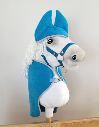 Zestaw dla Hobby Horse uniwersalny A4 i A5: polarowa derka + nauszniki - turkusowy