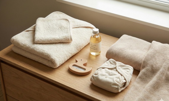 Jak przygotować pierwszą kąpiel maluszka?