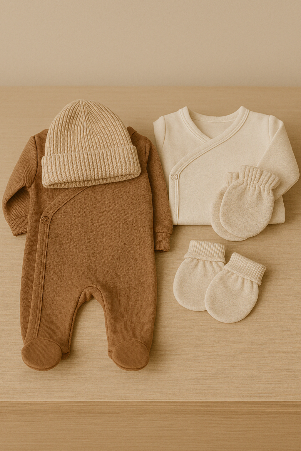 Zestaw ubranek dla noworodka na wyjście ze szpitala